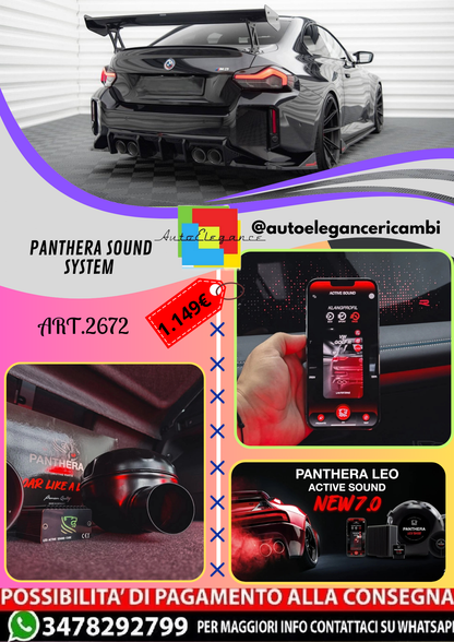 🔥ART.2672 PANTHERA SOUND SYSTEM ADATTO PER BMW  M2/ 2  M-PACK / 2 STANDARD🔥