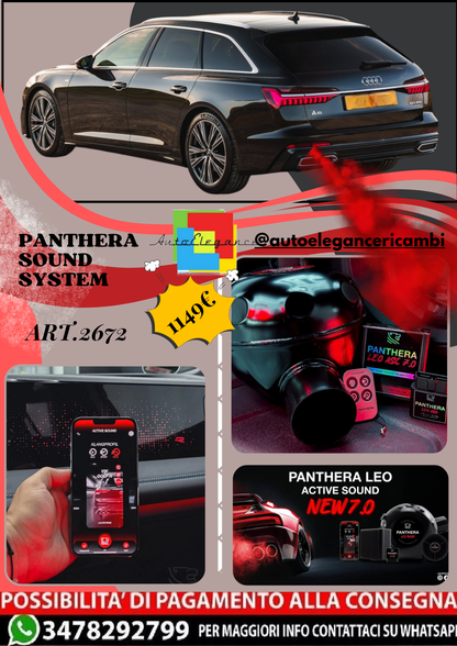 🎀ART.2672 PANTHERA SOUND SYSTEM ADATTO PER  Audi A6 Avant [UK] (2019)🎀
