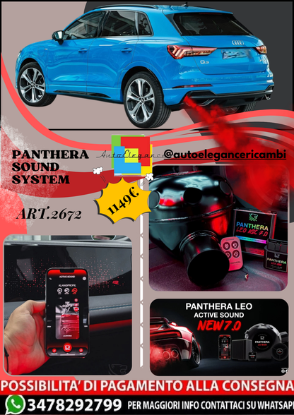 🎀ART.2672 PANTHERA SOUND SYSTEM ADATTO PER  Audi Q3 45 TFSI e (2021)🎀