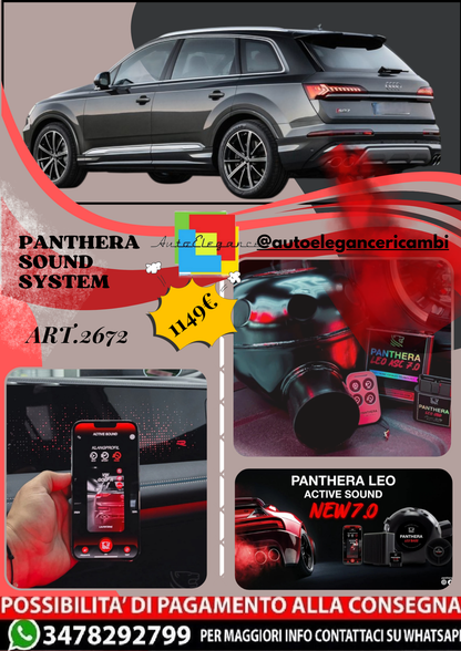 🎀ART.2672 PANTHERA SOUND SYSTEM ADATTO PER Audi SQ7 TFSI (2021)🎀
