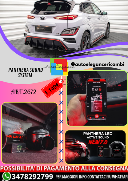 🔥ART.2672 PANTHERA SOUND SYSTEM ADATTO PER HYUNDAI KONA N Mk1🔥