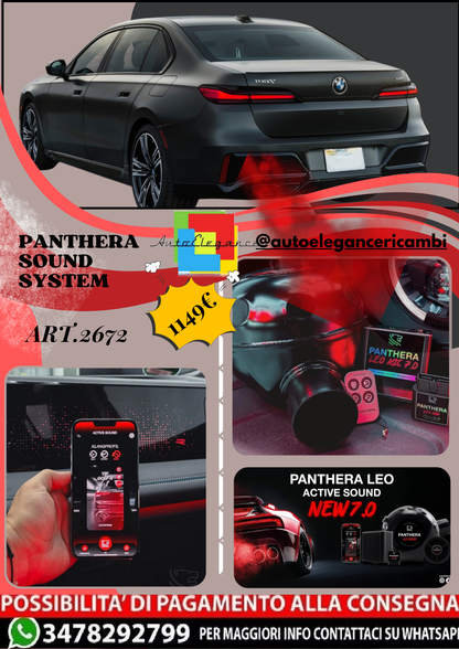 🎀ART.2672 PANTHERA SOUND SYSTEM ADATTO PER BMW 7-Series (2023) 🎀