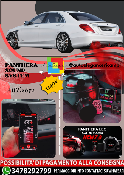 🎀ART.2672 PANTHERA SOUND SYSTEM ADATTO PER Brabus Rocket 900🎀