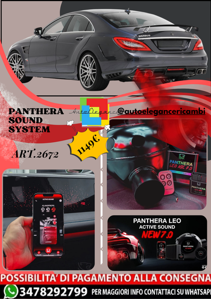 🎀ART.2672 PANTHERA SOUND SYSTEM ADATTO PER Brabus Rocket 800 🎀
