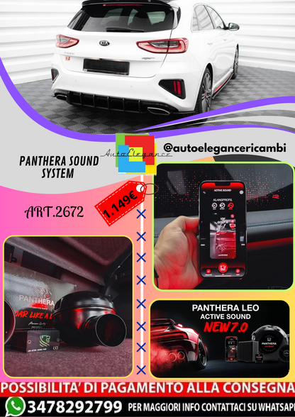 🔥ART.2672 PANTHERA SOUND SYSTEM ADATTO PER KIA CEED GT Mk3 🔥