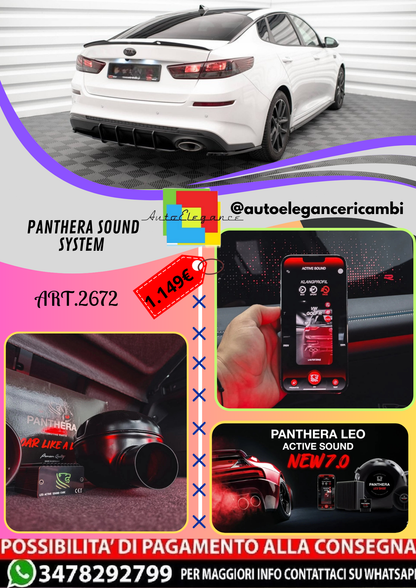 🔥ART.2672 PANTHERA SOUND SYSTEM ADATTO PER KIA OPTIMA Mk4 FACELIFT🔥