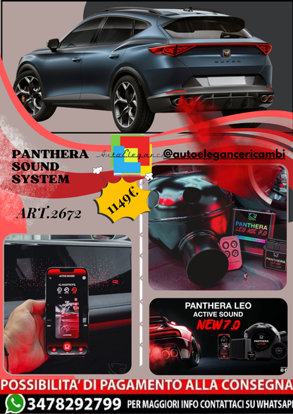 🎀ART.2672 PANTHERA SOUND SYSTEM ADATTO PER Cupra Formentor Concept (2019)🎀