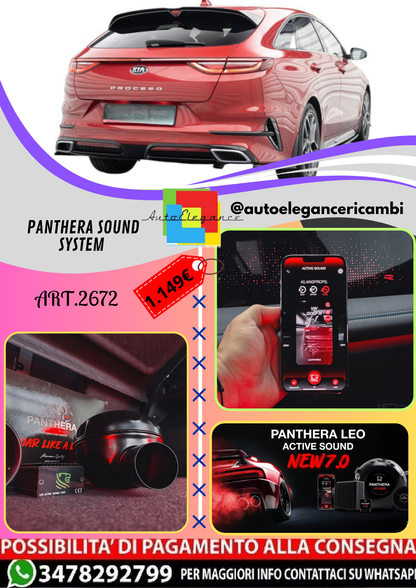 🔥ART.2672 PANTHERA SOUND SYSTEM ADATTO PER KIA PROCEED GT /GT-LINE Mk1🔥