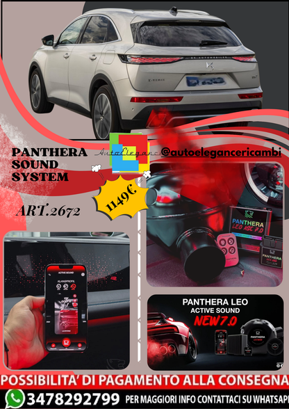🎀ART.2672 PANTHERA SOUND SYSTEM ADATTO PER DS 3 (2023)🎀