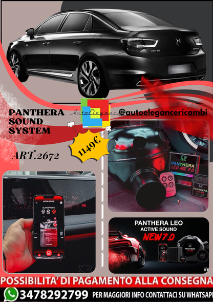 🎀ART.2672 PANTHERA SOUND SYSTEM ADATTO PER  DS 5LS R Concept🎀