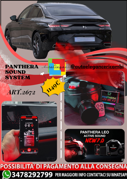 🎀ART.2672 PANTHERA SOUND SYSTEM ADATTO PER  DS 9 (2021)🎀