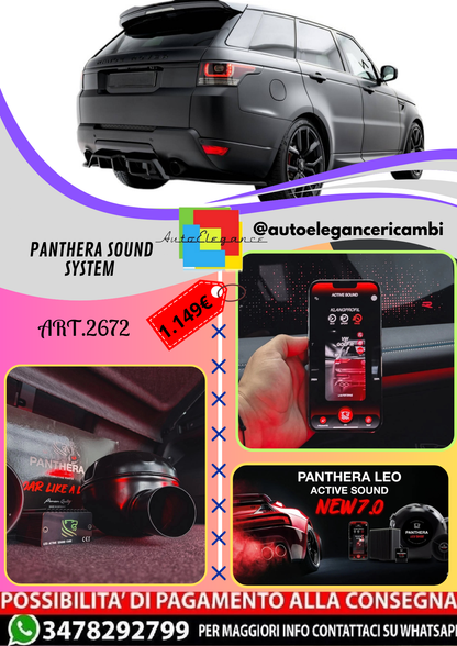 🔥ART.2672 PANTHERA SOUND SYSTEM ADATTO PER LAND ROVER RANGE ROVER SPORT Mk2🔥
