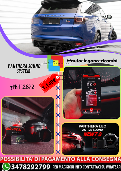 🔥ART.2672 PANTHERA SOUND SYSTEM ADATTO PER LAND ROVER RANGE ROVER SPORT SVR 🔥