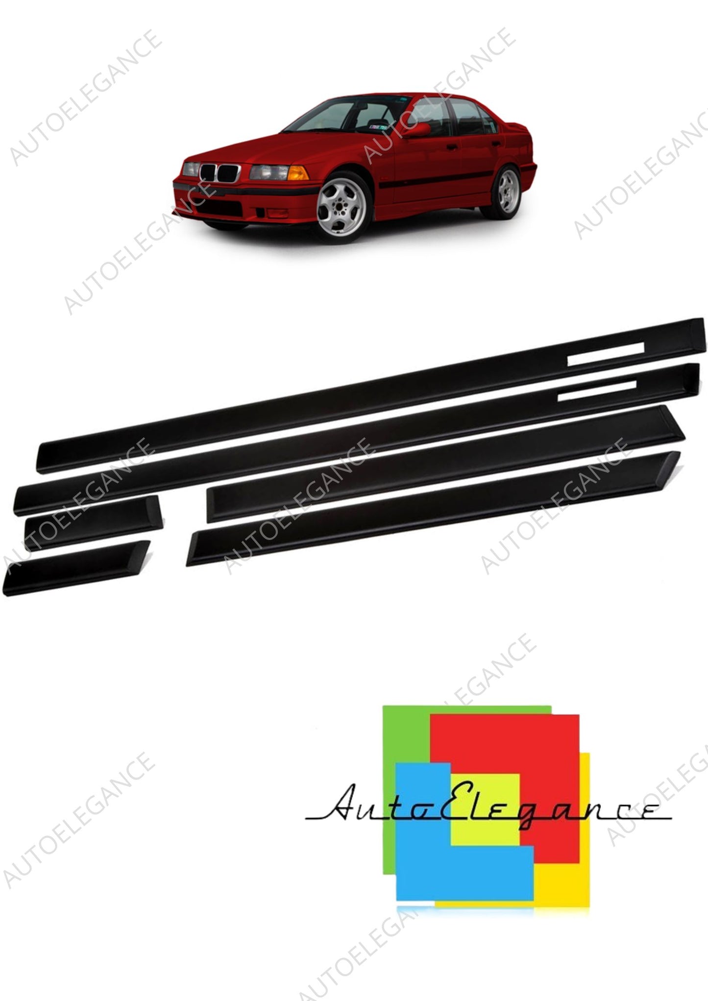 👉Set di 6 cornici per porte adatto per BMW Serie 3 E36 1990-1998👈