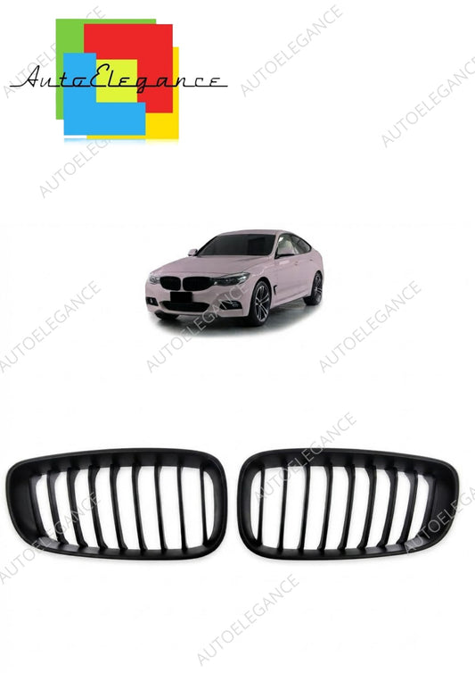 👉Griglia anteriore a singola linea nero opaco per BMW Serie 3 GT F34 13-20👈