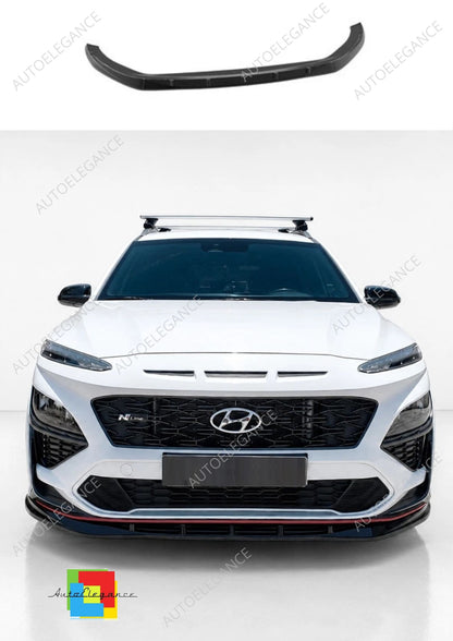 👉Splitter anteriore per Hyundai Kona N / N-Line MK1 FL 20-23 ABS nero lucido👈