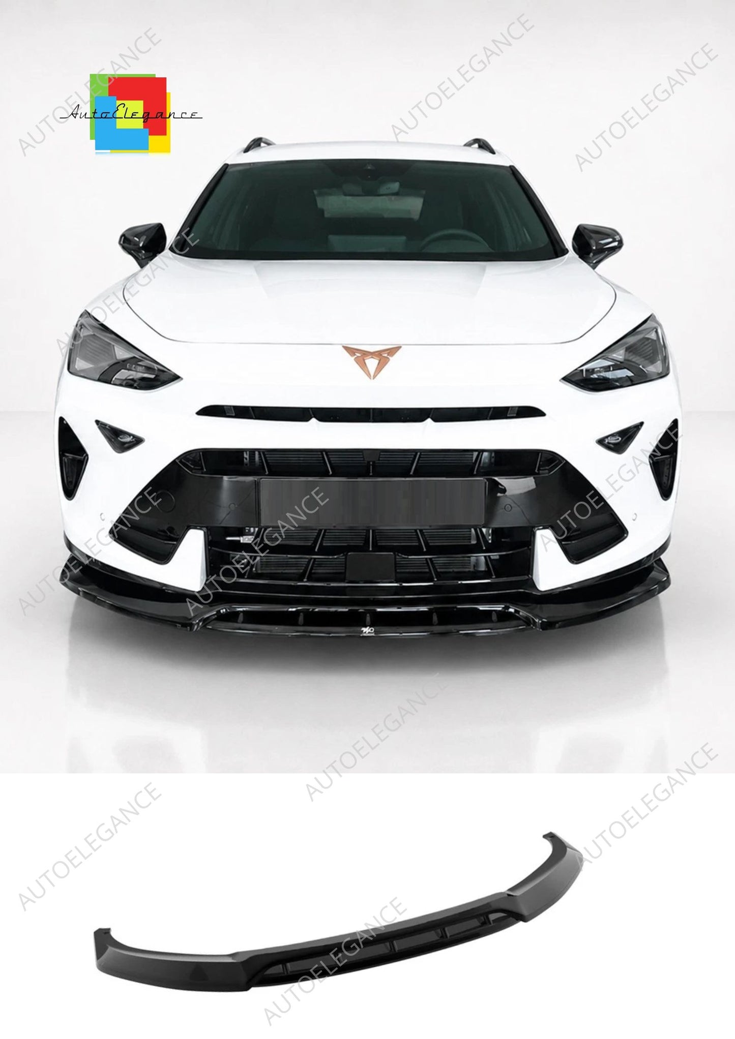 👉Splitter anteriore V.2 Cupra Formentor MK1 facelift 24- in ABS nero lucido👈
