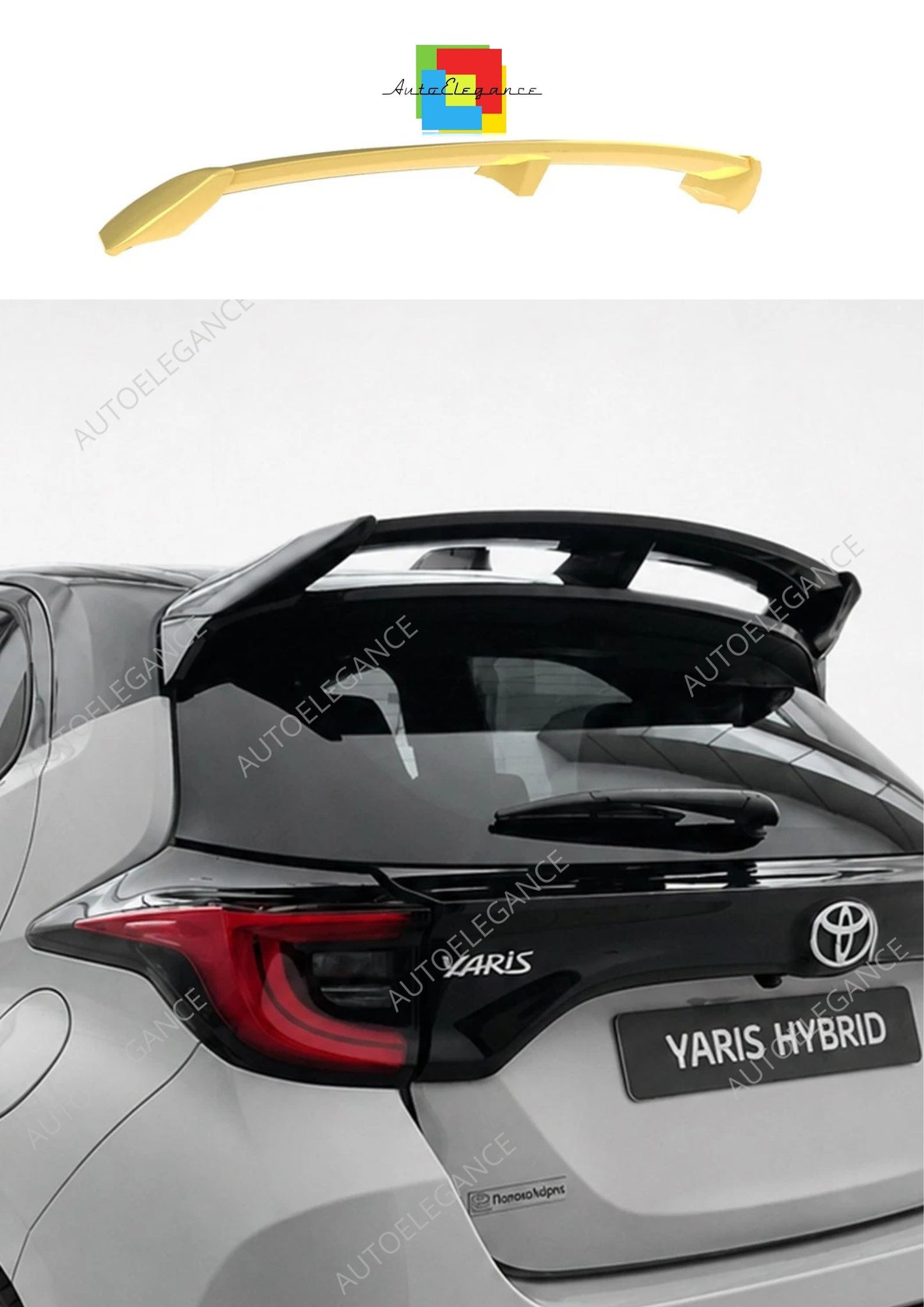 👉SPOILER POSTERIORE PER TOYOTA YARIS MK4 (2020-) IN PU NON VERNICIATO👈
