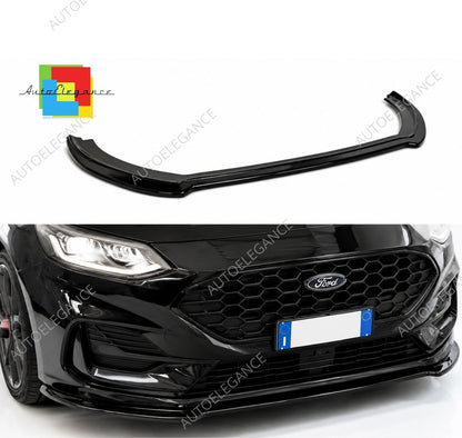 👉Splitter anteriore V.1 Ford Fiesta MK8 ST-Line facelift 2021 ABS nero lucido👈