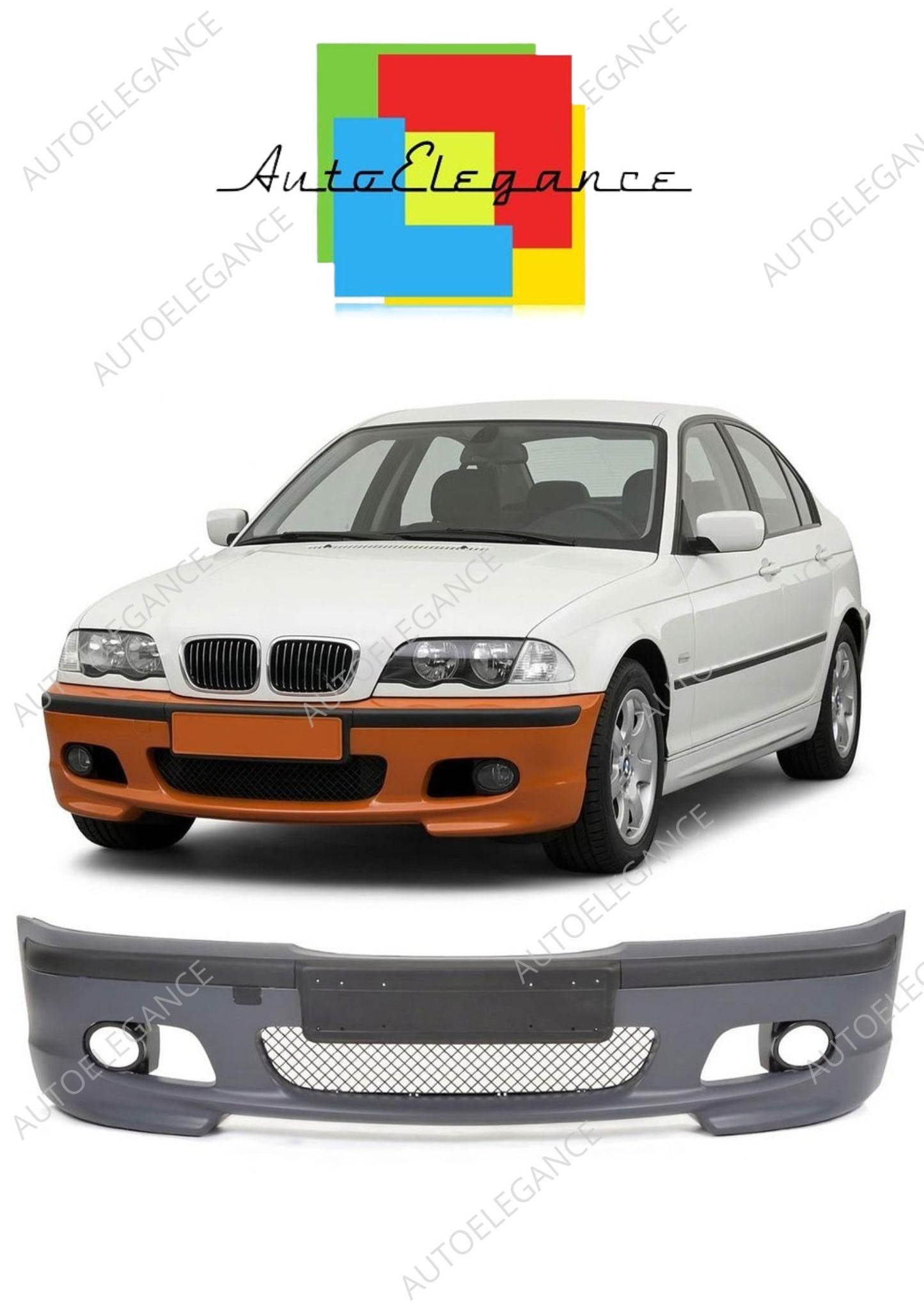👉Paraurti anteriore M-Tech adatto per BMW Serie 3 E46 Berlina Touring 98-05👈