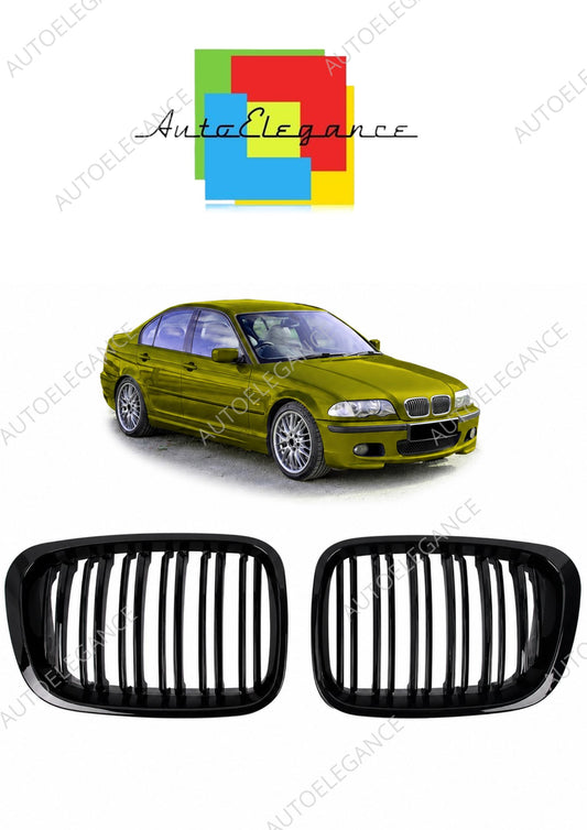 👉Griglia anteriore lucida nera adatta per BMW Serie 3 E46 1998-2001👈
