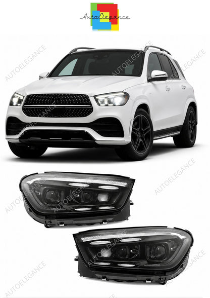 💕 Fari LED Adatto per Mercedes GLE W167 C167 19-23 Facelift Look 💕