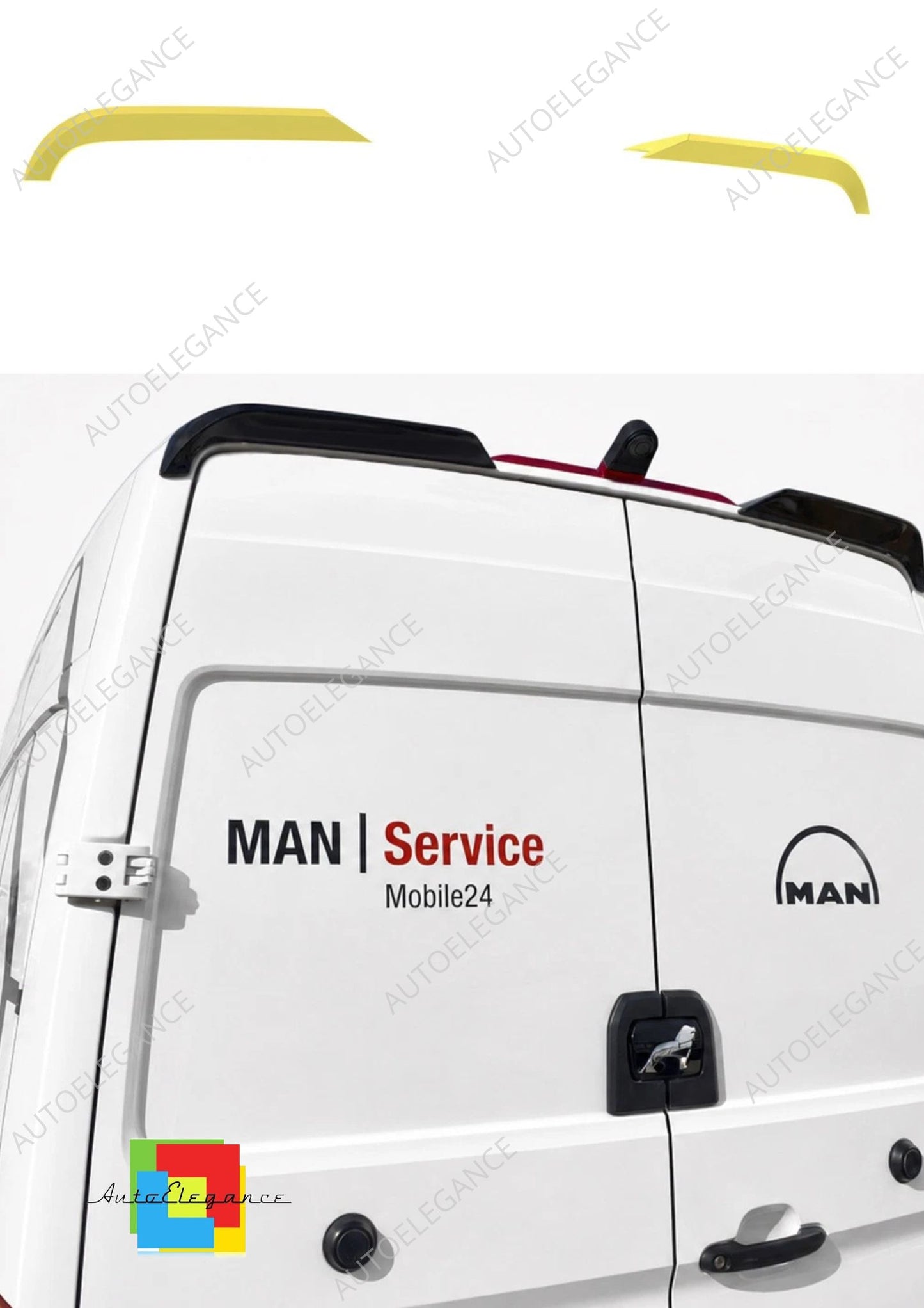👉Spoiler Tetto Posteriore V.2 per VW Crafter MK2 H2/MAN TGE H2 Portelloni👈