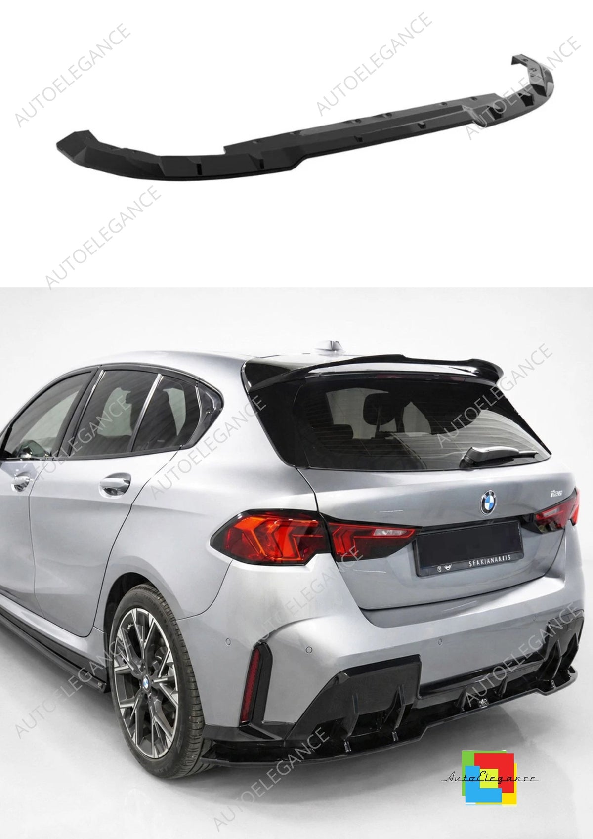 👉Splitter posteriore per BMW Serie 1 F70 M-Pack (2024-) ABS nero lucido👈