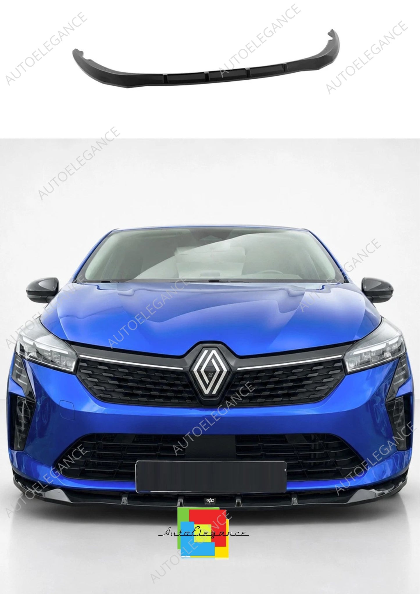 👉Splitter anteriore per Renault Clio MK5 facelift (2023-2025) ABS nero lucido👈