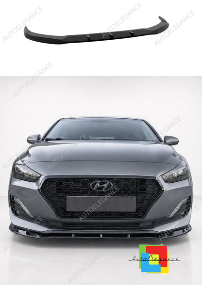 👉Splitter anteriore per Hyundai i30 MK3 Fastback 2016-2020 in ABS nero lucido👈