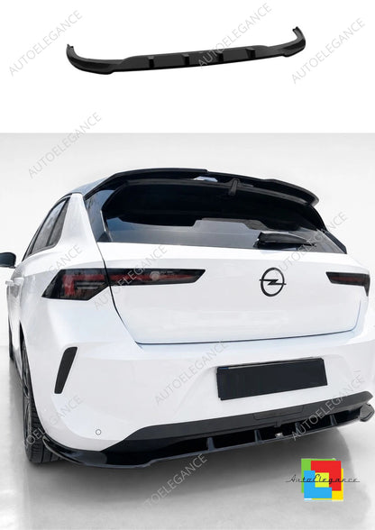 👉Splitter posteriore Vauxhall/Opel Astra L Hatchback 21- in ABS nero lucido👈