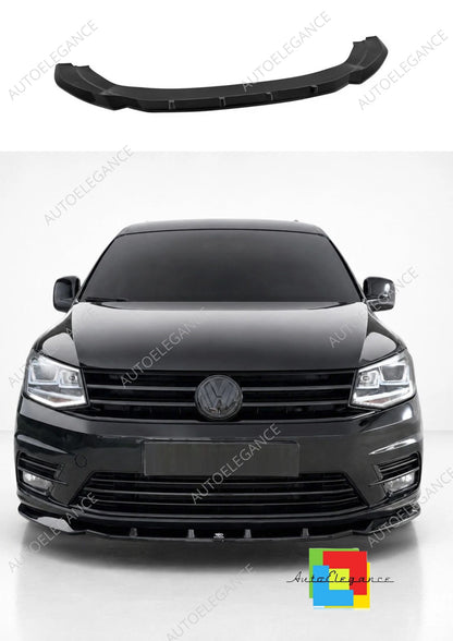 👉Splitter anteriore V.2 per Volkswagen Caddy MK4 2015-2020 in ABS nero lucido👈