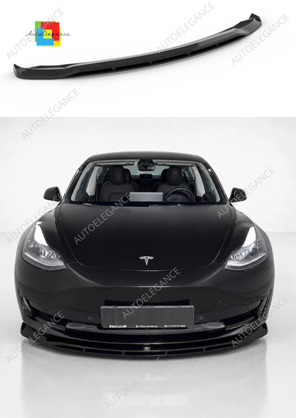 👉Splitter Anteriore V.2 adatto per Tesla Model 3 2017-2023 ABS Nero Lucido👈