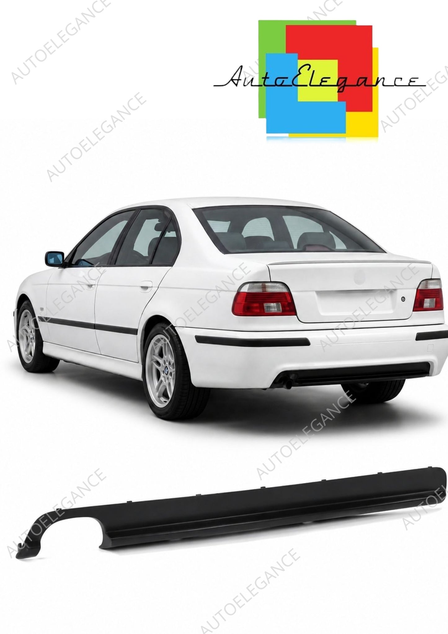 👉Diffusore posteriore nero opaco adatto per BMW Serie 5 E39 1995-2003👈