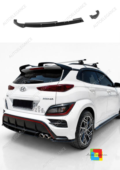 👉Splitter posteriore Hyundai Kona N-Line MK1 facelift 20-23 ABS nero lucido👈