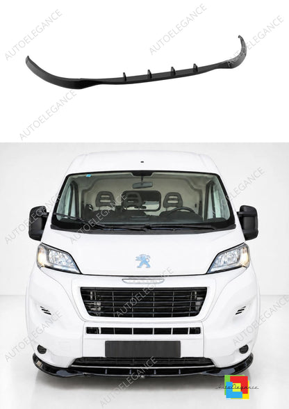 👉Splitter anteriore per Citroën Jumper/Peugeot Boxer MK3 FL 14-24 nero lucido👈
