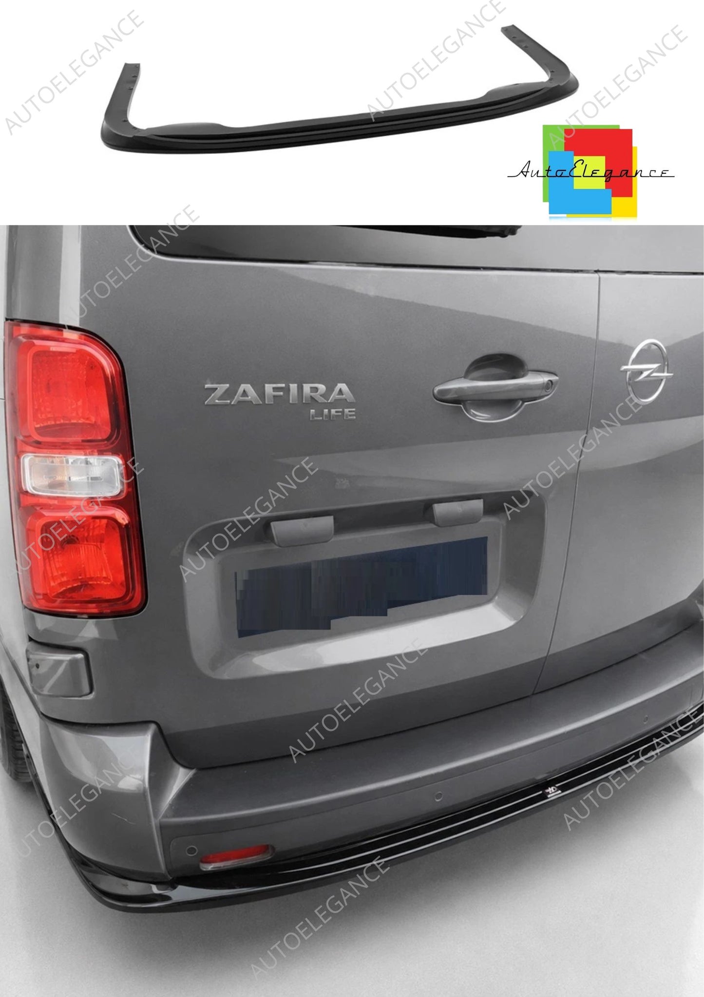 👉Diffusore posteriore Opel Vivaro C L3/Peugeot Expert L3 MK3 ABS nero lucido👈