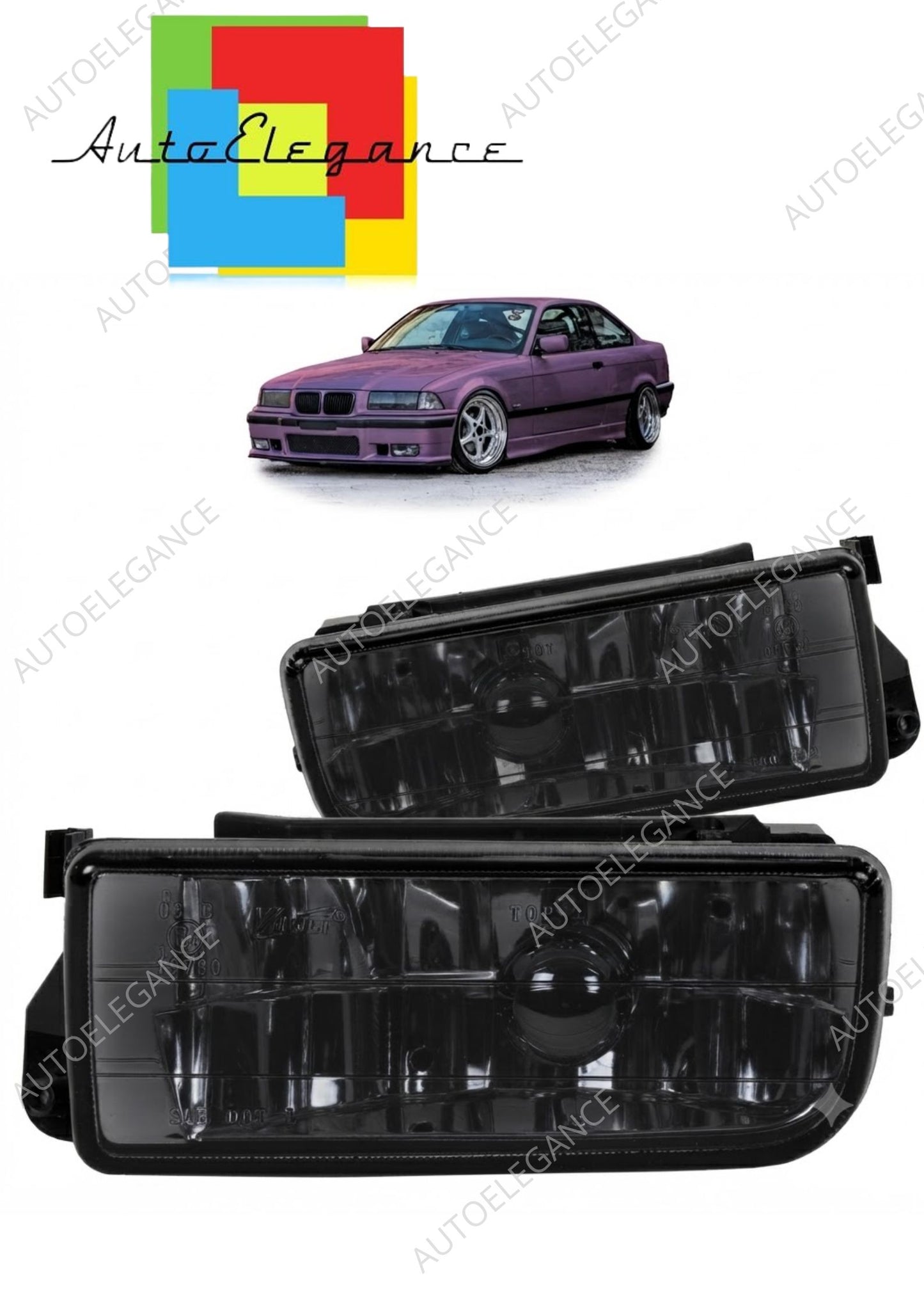 👉Kit fari fendinebbia Crystal Smoke adatto per BMW Serie 3 E36 1991-1999👈