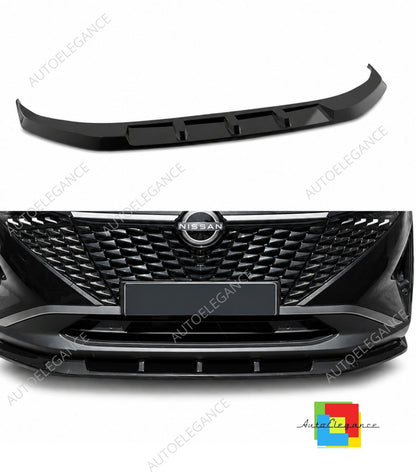 👉Splitter anteriore per Nissan Qashqai MK3 J12 facelift 2024- ABS nero lucido👈