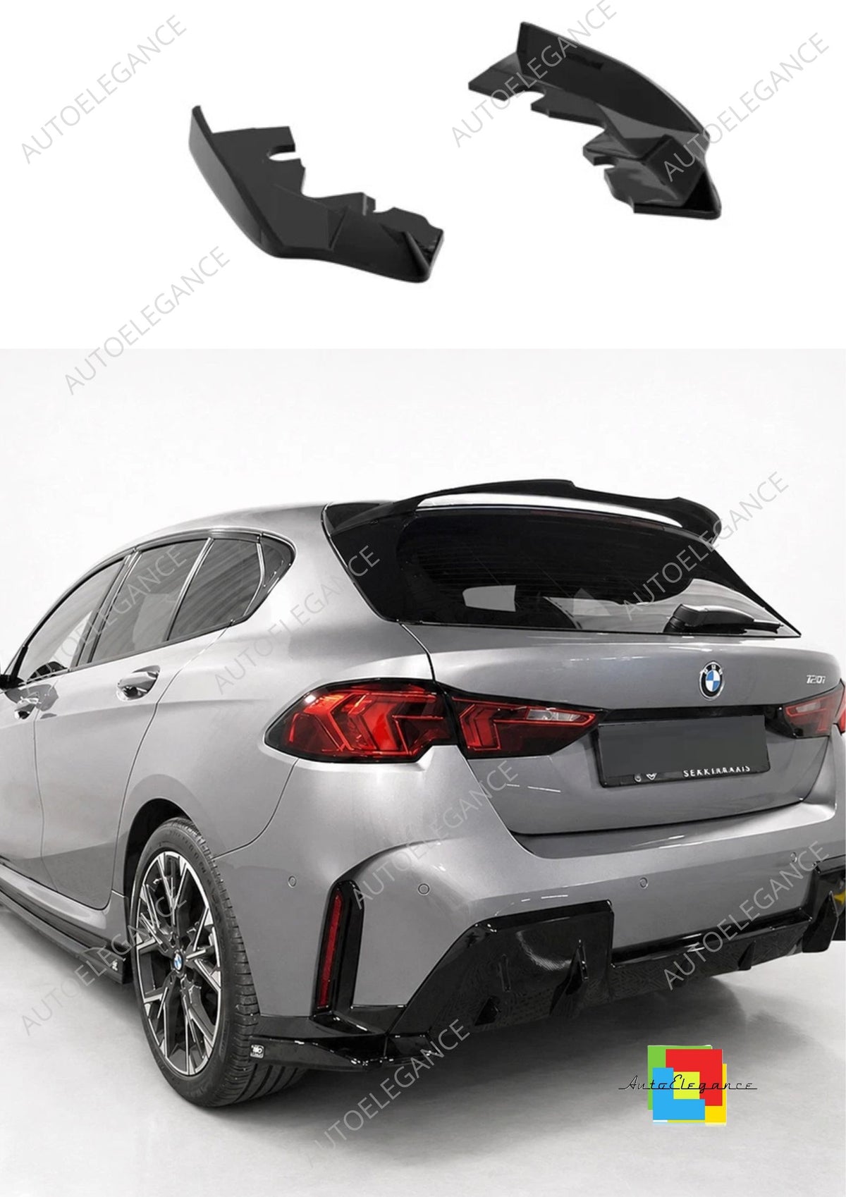 👉Divisori laterali posteriori per BMW Serie 1 F70 M-Pack 24- ABS nero lucido👈