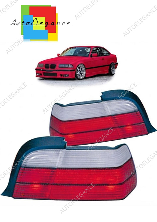 👉 Fari posteriori rossi trasparenti per BMW 3 E36 Coupé/Convertible 91-99👈