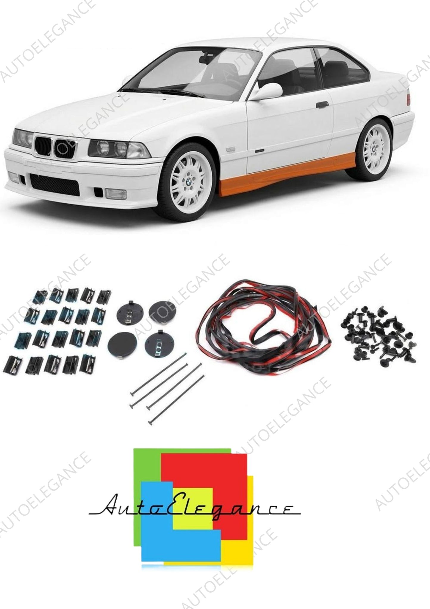 👉Kit di installazione minigonne laterali adatto per BMW Serie 3 E36 1990-2000👈