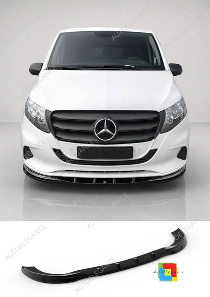 👉Splitter anteriore per Mercedes Vito W447 facelift (2024-) ABS nero lucido👈