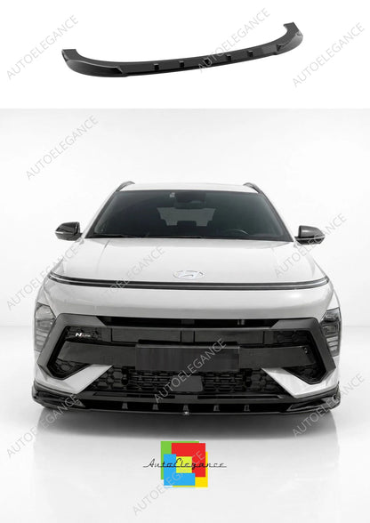 👉 SPLITTER ANTERIORE PER HYUNDAI KONA N-LINE MK2 (2022-) ABS NERO LUCIDO👈