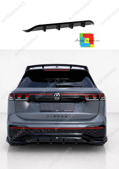 👉Diffusore posteriore per Volkswagen Tiguan R-Line MK3 2024- ABS nero lucido👈