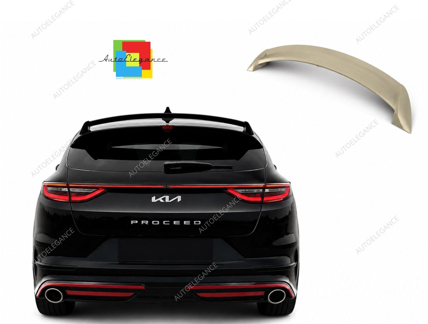 👉Spoiler Tetto Posteriore per Kia ProCeed MK3 CD 2019+ PU Non Innescato👈