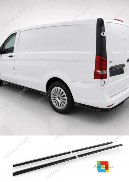 👉Estensioni laterali per Mercedes Vito W447 lunghe in ABS nero lucido👈
