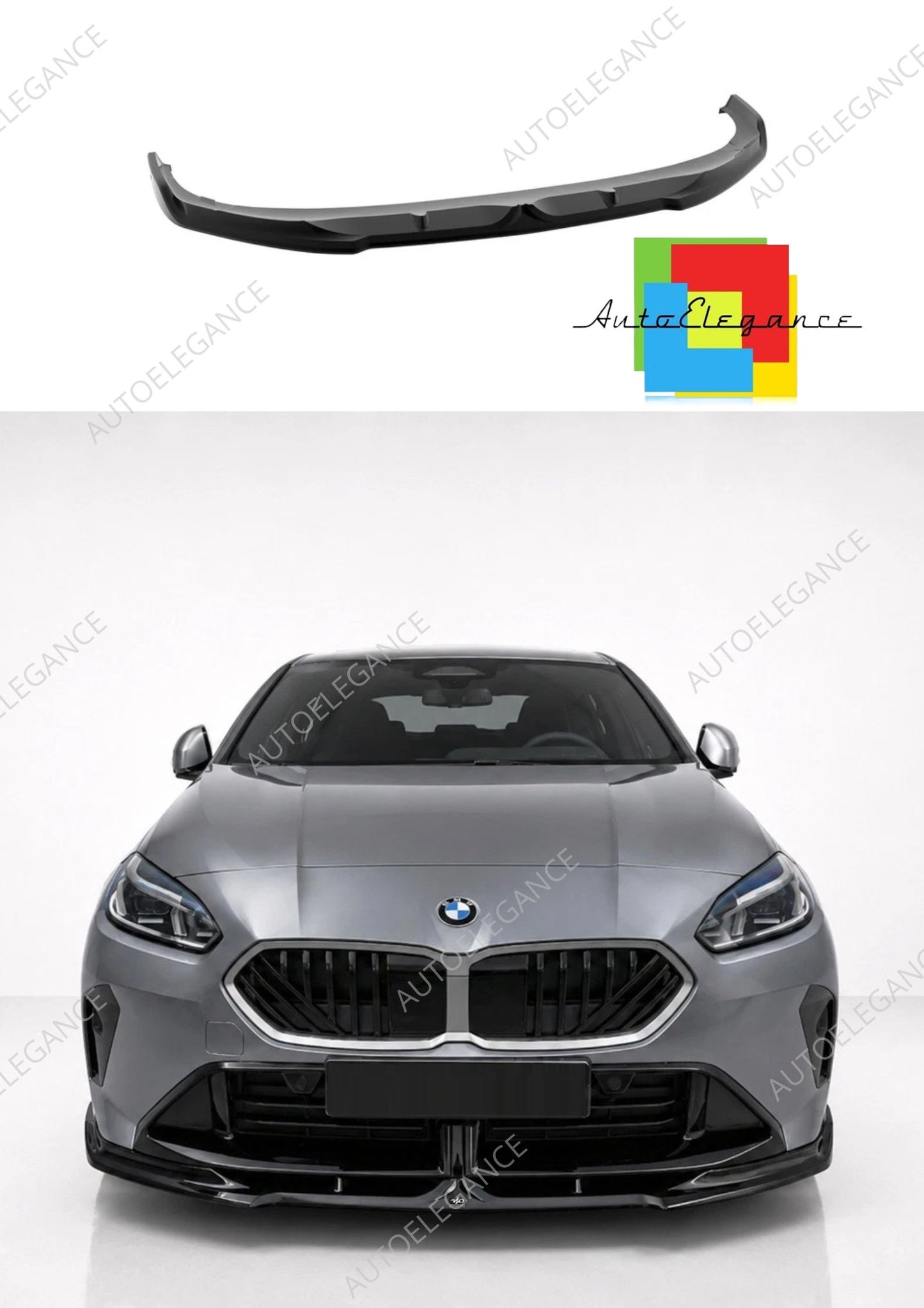 👉Splitter anteriore V.2 BMW 2 Gran Coupé F74 M-Pack / M235i ABS nero lucido👈