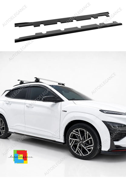 👉Minigonne laterali per Hyundai Kona N/N-Line MK1 facelift in ABS nero lucido👈
