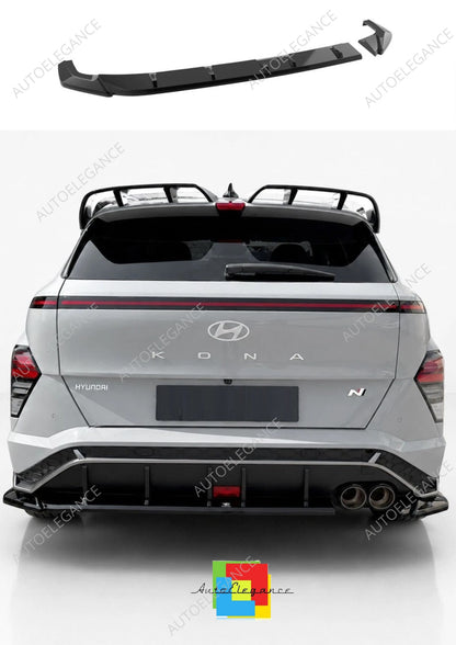 👉Splitter posteriore per Hyundai Kona N-Line MK2 (2022-) ABS nero lucido👈